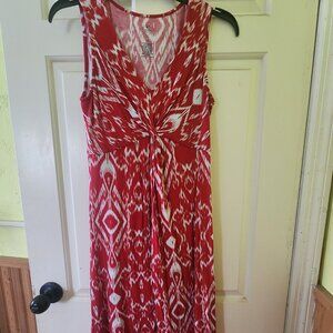 Womens size medium high low knee length dress